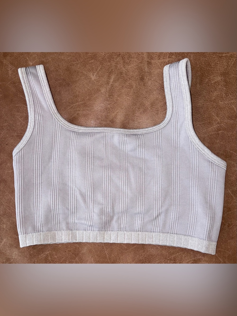 Aerie Women’s Ribbed Square-Neck Crop Top Bralette Sz S/P
